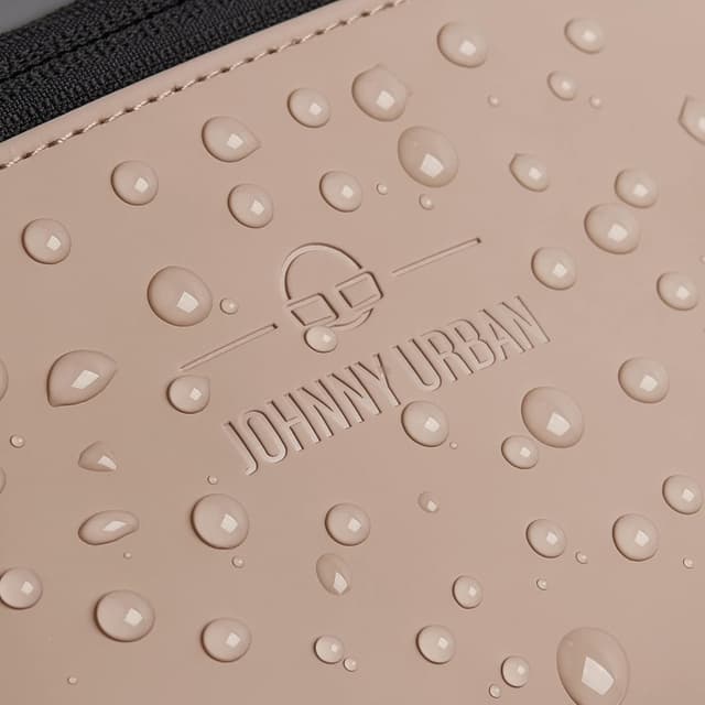 Detalle 2 de Johnny Urban Riley marsupio unisex beige impermeabile, borsa da festival, viaggio e sport