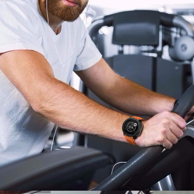 Detalle de Cinturino in silicone compatibile con Garmin Instinct (20/22/26 mm) per Instinct E45/E40 e Instinct 3