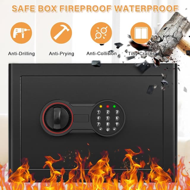 Thumbnail 1 de 25L Safe Tresor Feuerfest für Zuhause