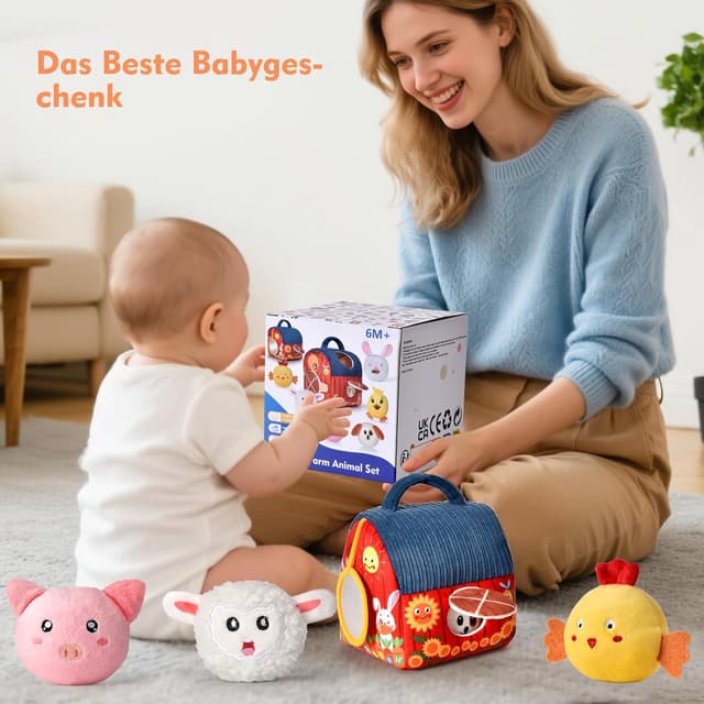 Thumbnail 6 de Loyzico Baby Bauernhof Spielzeug Set ab 6 Monate