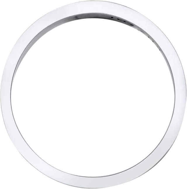 Detalle de Kuzzoi Bague pour homme oxydée en argent sterling 925 (anneau massif 7 mm) – look vintage à chevrons