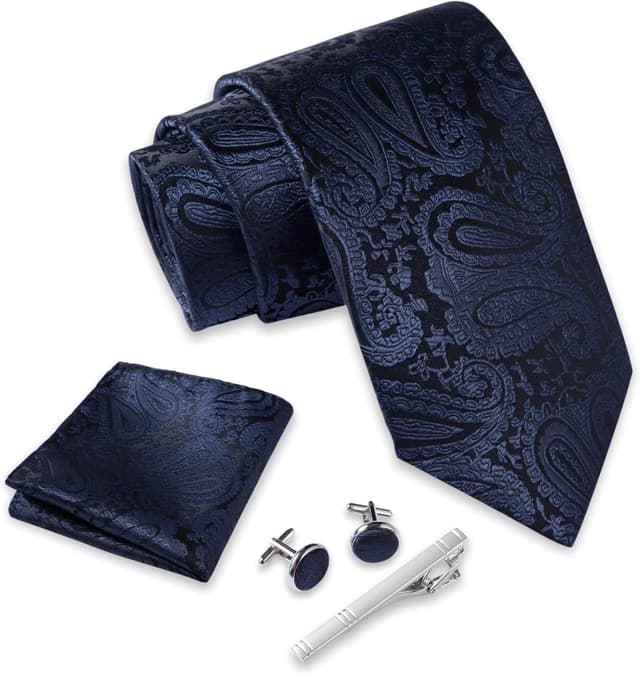 Detalle 2 de Massi Morino Cravatta elegante 5 in 1 con set regalo