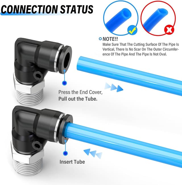 Detalle 1 de TAILONZ PNEUMATIC Male Elbow 10mm x 1/2 BSP
