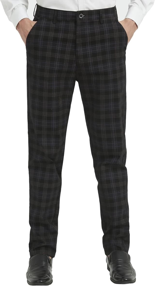 Thumbnail 1 de Yukirtiq Pantaloni Quadri Uomo Eleganti