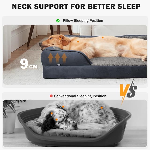 Detalle 2 de JOEJOY Extra Large Orthopedic Dog Bed 90 lb