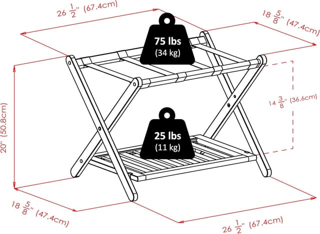 Thumbnail 6 de Winsome Remy Luggage Rack 🚶