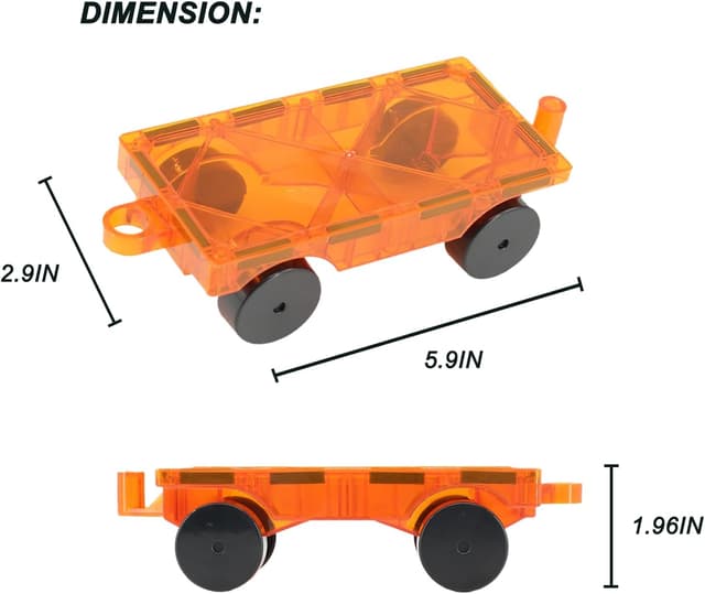 Thumbnail 3 de NEOFORMERS Magnetic Tiles Car Kit 4PCS