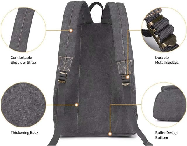 Thumbnail 3 de seemeroad Canvas Vintage Rucksack 28 Liter