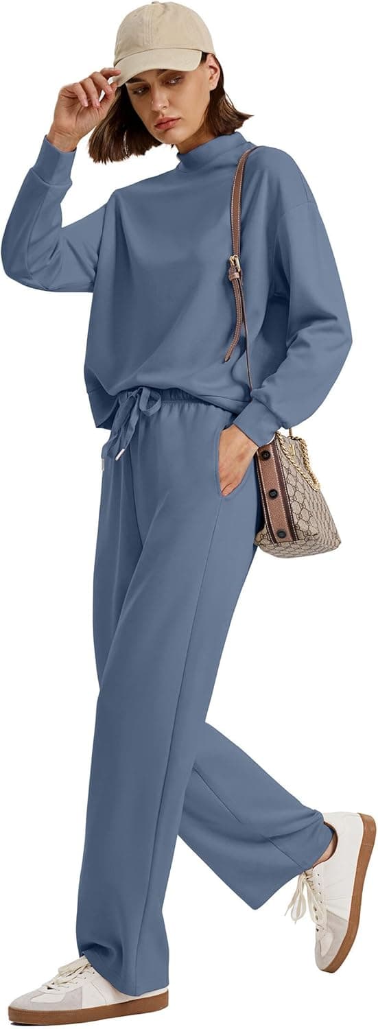 Detalle de WIHOLL Two Piece Set Wide Leg Lounge Outfit