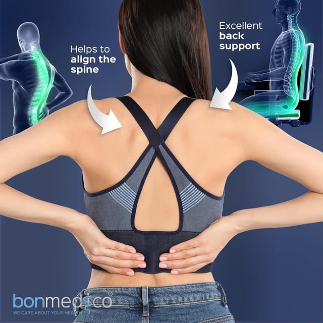 Detalle de Bonmedico Memory Foam seat cushion for pain relief