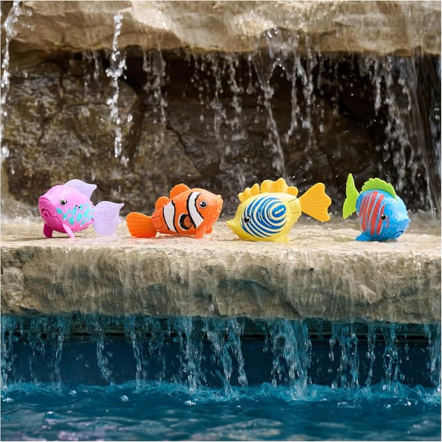 Detalle de SwimWays Rainbow Reef Tuna Turner Pool Fish Toy (Water-Activated, Batteries Included) for Ages 5+