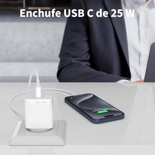 Thumbnail 2 de Cargador Apple Watch USB-C 25W Enchufe Rápido ⚡