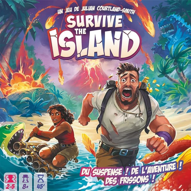 Detalle 2 de Asmodee Survive The Island 45 min