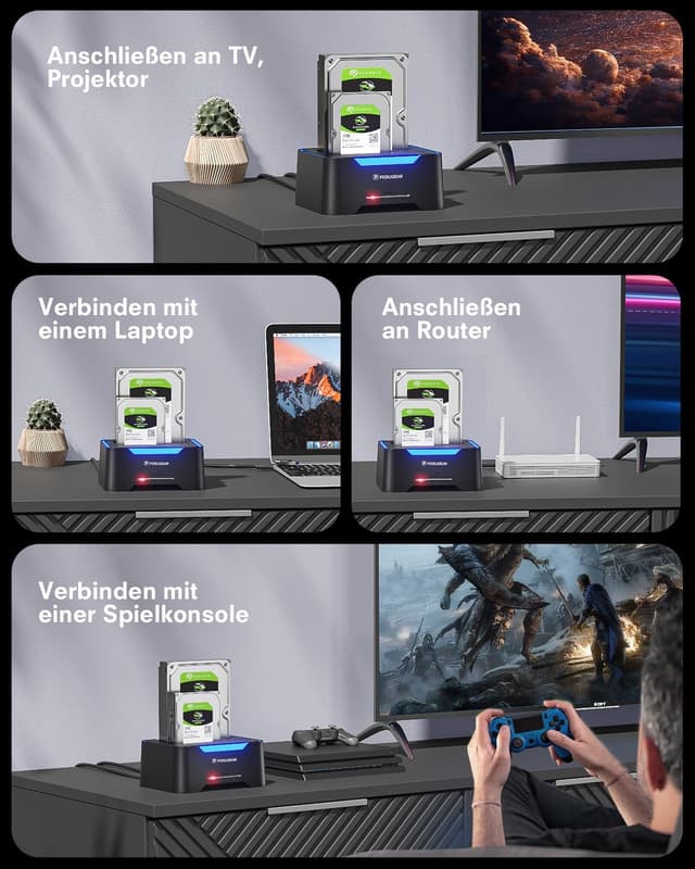 Thumbnail 6 de POSUGEAR Festplatten Docking Station 40TB 🖴