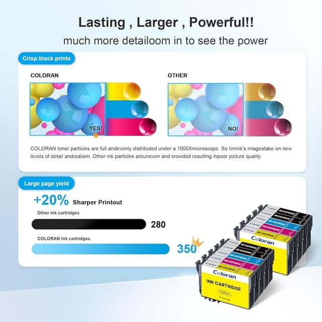 Thumbnail 4 de Coloran 604XL 10er-Pack Druckerpatronen 🖨