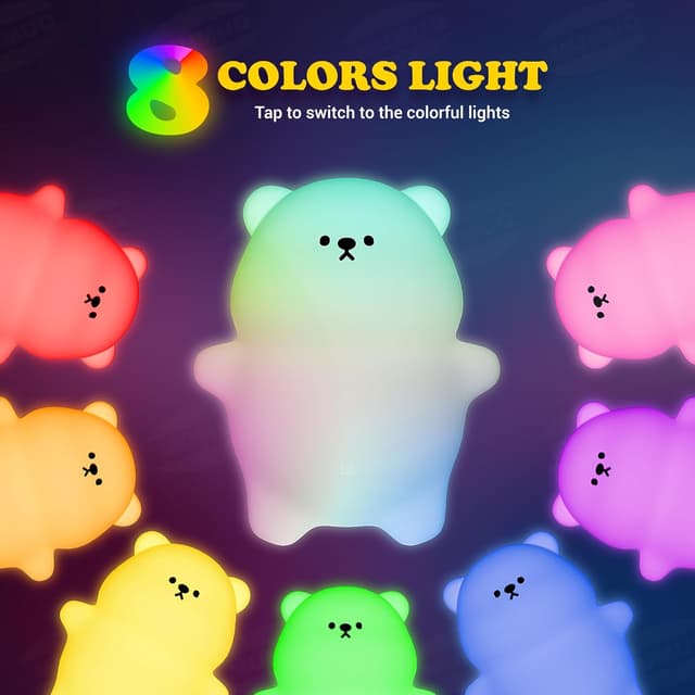 Detalle 2 de Kids Night Light 8 RGB timer