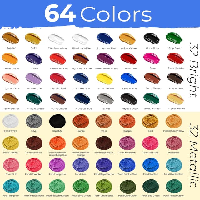 Thumbnail 6 de Chalkola Acrylic Painting Kit, 95-piece