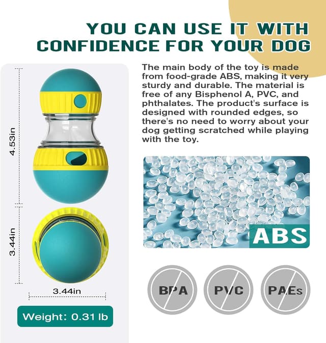 Detalle de Anlitent Interactive Dog Toys treat feeder