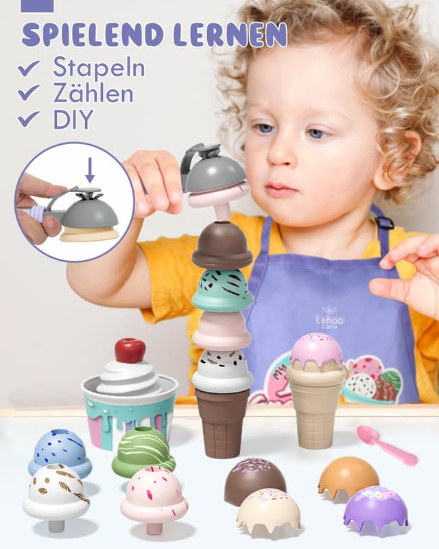 Detalle 1 de Lehoo Castle Eisdiele Kinder Zubehör ab 3