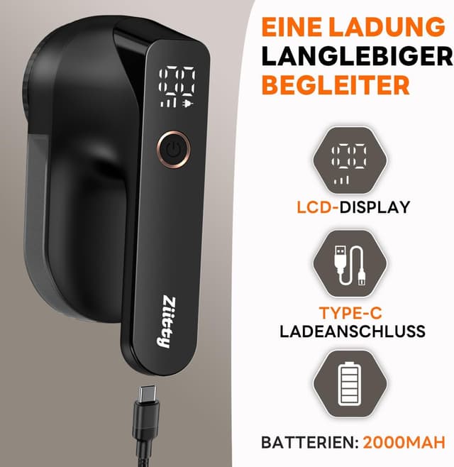 Detalle 2 de Ziitty Fusselrasierer elektrisch, 6 Klingen