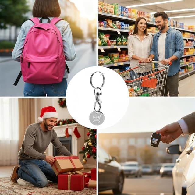 Thumbnail 6 de HEIZHU trolley token keyring 3 pack £1