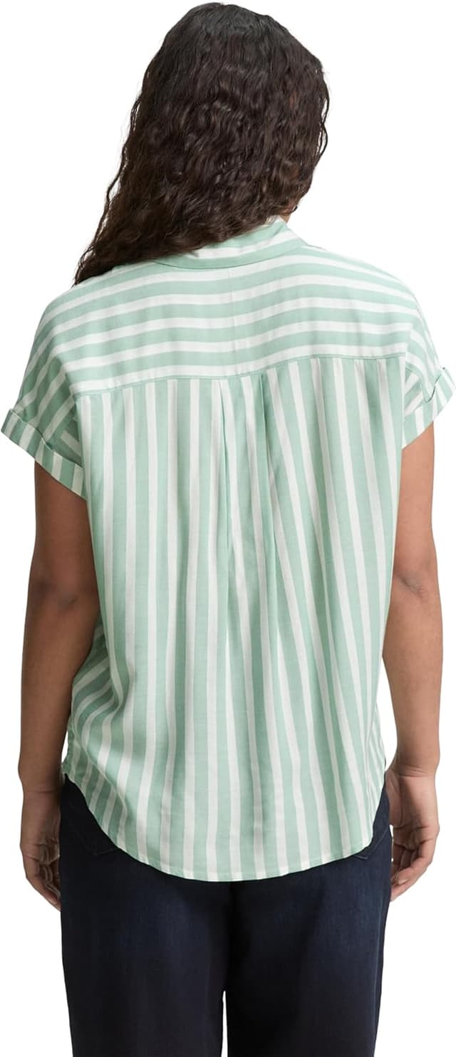 Detalle de Tom Tailor 1047057 camicia da donna in tessuto morbido e leggero