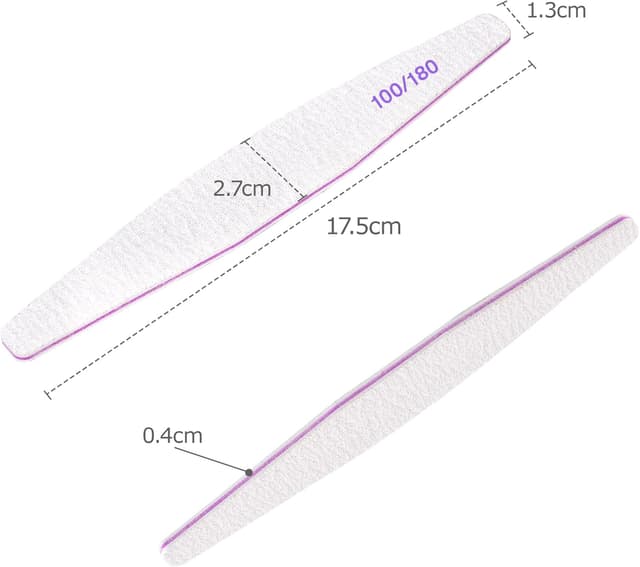 Detalle 2 de Limas de uñas profesional 40 piezas 180/240 grit