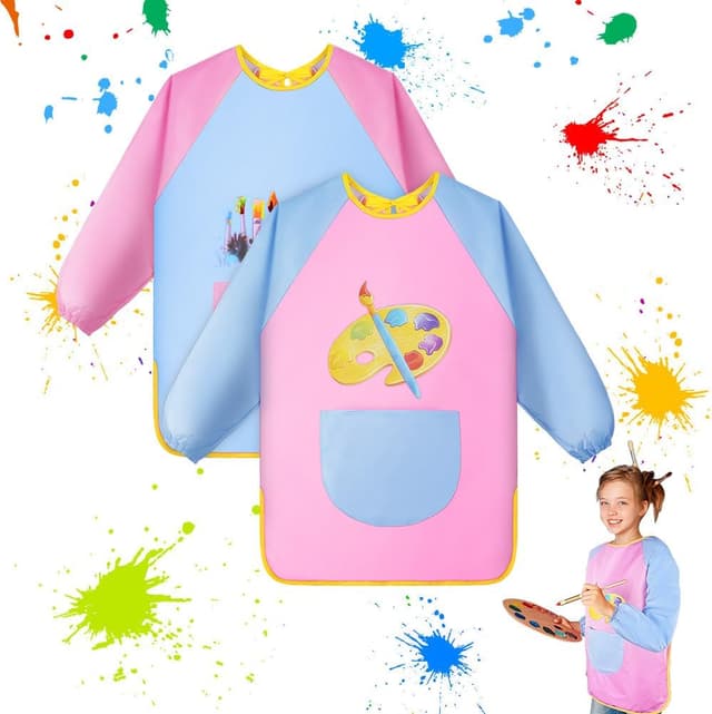 Detalle de OSDUE Delantal infantil impermeable 70x50 cm