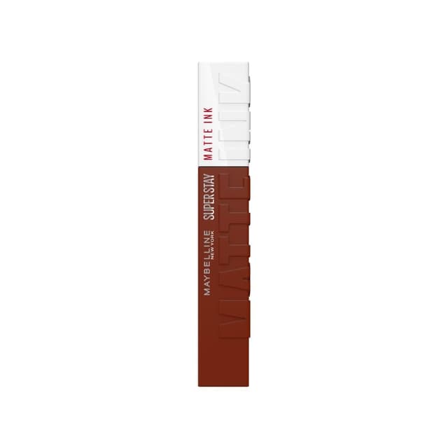 Detalle de Maybelline New York Super Stay Matte Ink Flüssiger Lippenstift 16h Halt, Mattes Finish – Nuance 515 Renegade (5 ml)