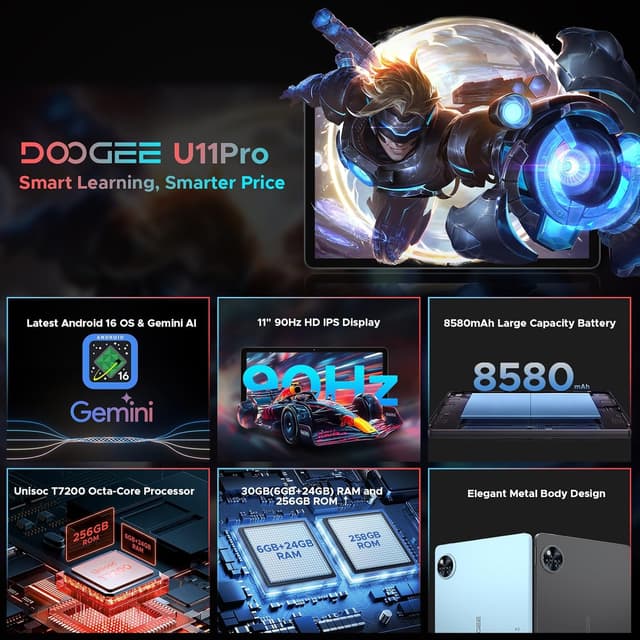 Detalle 2 de DOOGEE U11 Pro 11 inch tablet