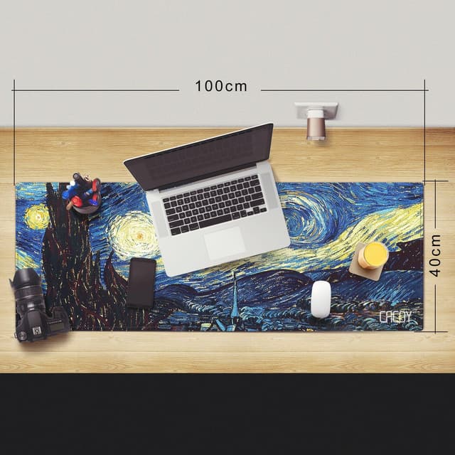 Detalle 2 de Cacoy tappetino mouse XXL 1000x400 mm con bordi cuciti e base antiscivolo