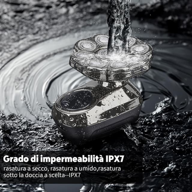 Detalle 2 de Wandefol 9D Rasoio impermeabile IPX7 9 teste