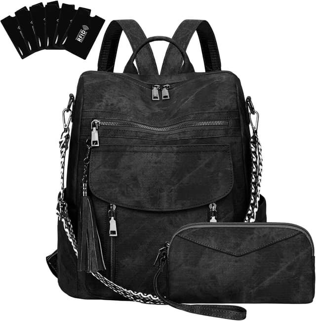 Detalle de Rucksack Damen 3 in 1 Set 31,5 cm LEASOUL