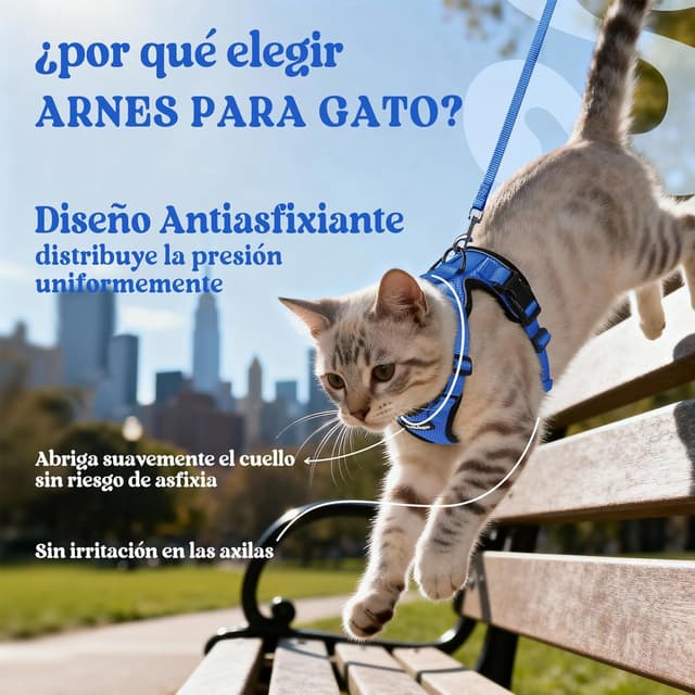 Thumbnail 2 de rabbitgoo Arnes para Gatos Antiescape M 150 cm