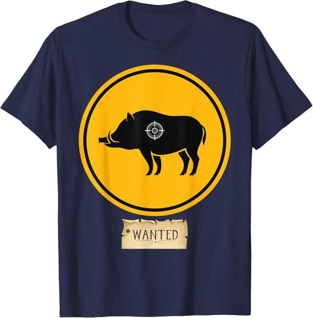 Detalle 2 de Maglietta caccia al cinghiale divertente