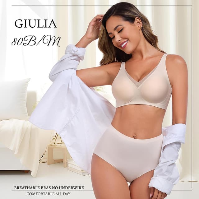 Thumbnail 5 de JOYTREE Glatter Damen BH Tiefen V-Ausschnitt