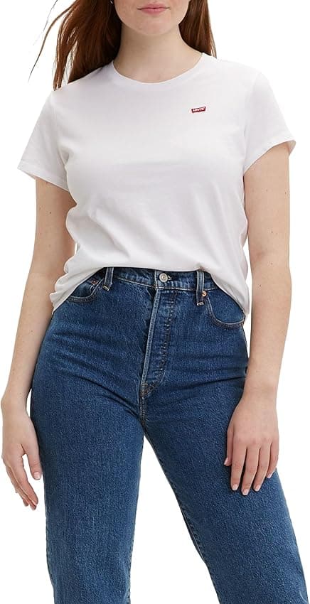 Detalle de Levi's Perfect Tee T-Shirt mujer blanca L