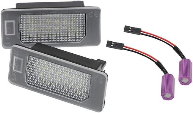 Detalle de AUTO-STYLE luces matrícula LED a medida para Skoda