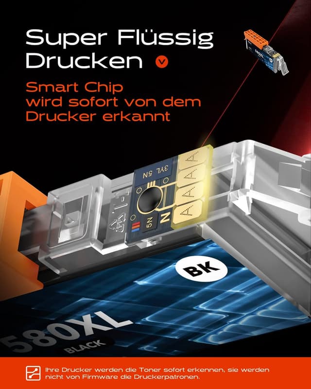 Detalle 2 de Timink PGI-580XXL CLI-581XXL 5 paquetes