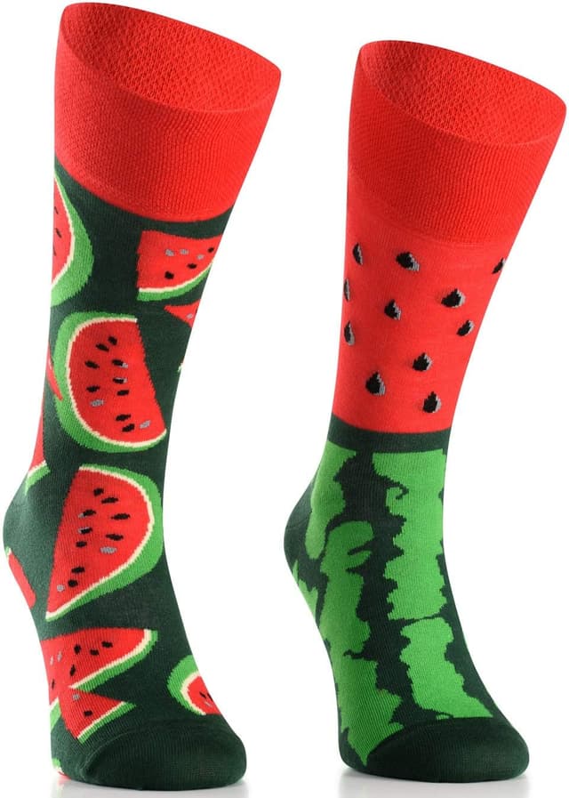 Detalle de TODO Colours Lustige Socken mit Motiv – Sandia-Design im Mix & Match