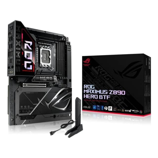 Detalle de ASUS ROG Maximus Z890 Hero BTF placa base LGA 1851 DDR5