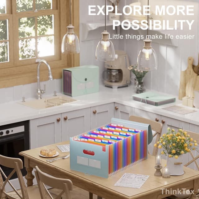 Thumbnail 5 de ThinkTex 26-pocket A4 expanding file organiser