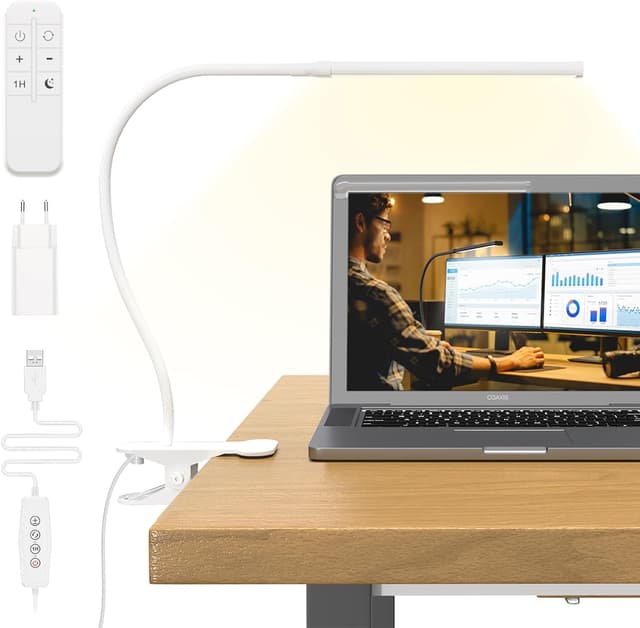 Detalle de Mojimdo Schreibtischlampe 77 LED 40 cm 📗