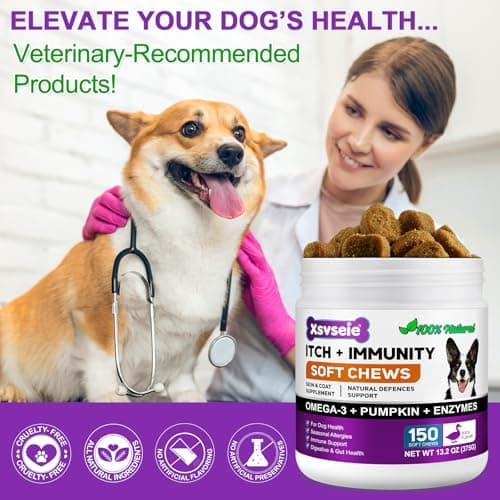 Thumbnail 7 de MASAIGGE Aperitivos masticables para perros contra la picazón y para la inmunidad (150 unidades)