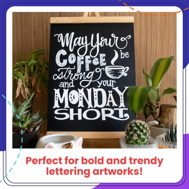 Thumbnail 6 de Chalkola White Jumbo Chalk Pens (15mm) – Pack of 2 window & chalkboard markers