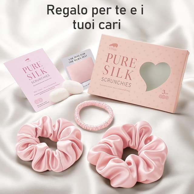 Thumbnail 6 de Scrunchies in seta Litbear 3 elastici