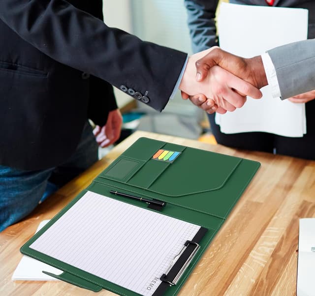 Thumbnail 5 de Agoer Klemmbrett A4 Schreibmappe Grün