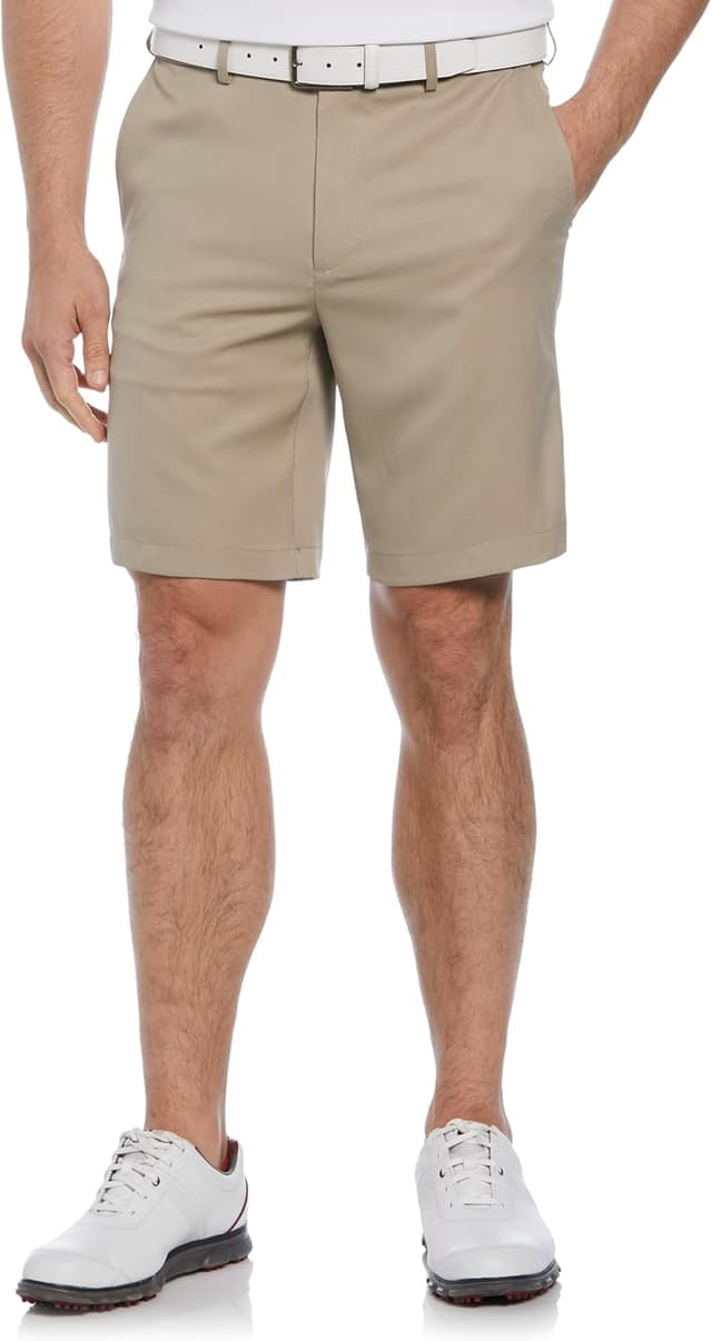 Detalle de PGA Tour Men’s 9" Golf Shorts with Expandable Waistband (Moisture-Wicking, Stretch, Sun Protection)