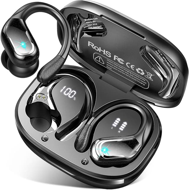 Detalle de Wireless Earbuds Sports with Sports Earhooks, App Custom EQ and Bluetooth 5.4 (75Hrs)