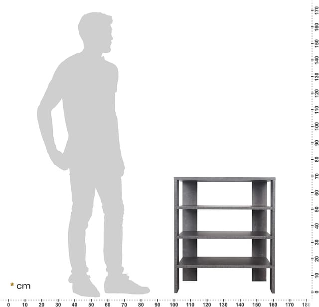 Detalle 1 de RICOO Zapatero WM039-BG Gris Cemento - Organizador de Zapatos
